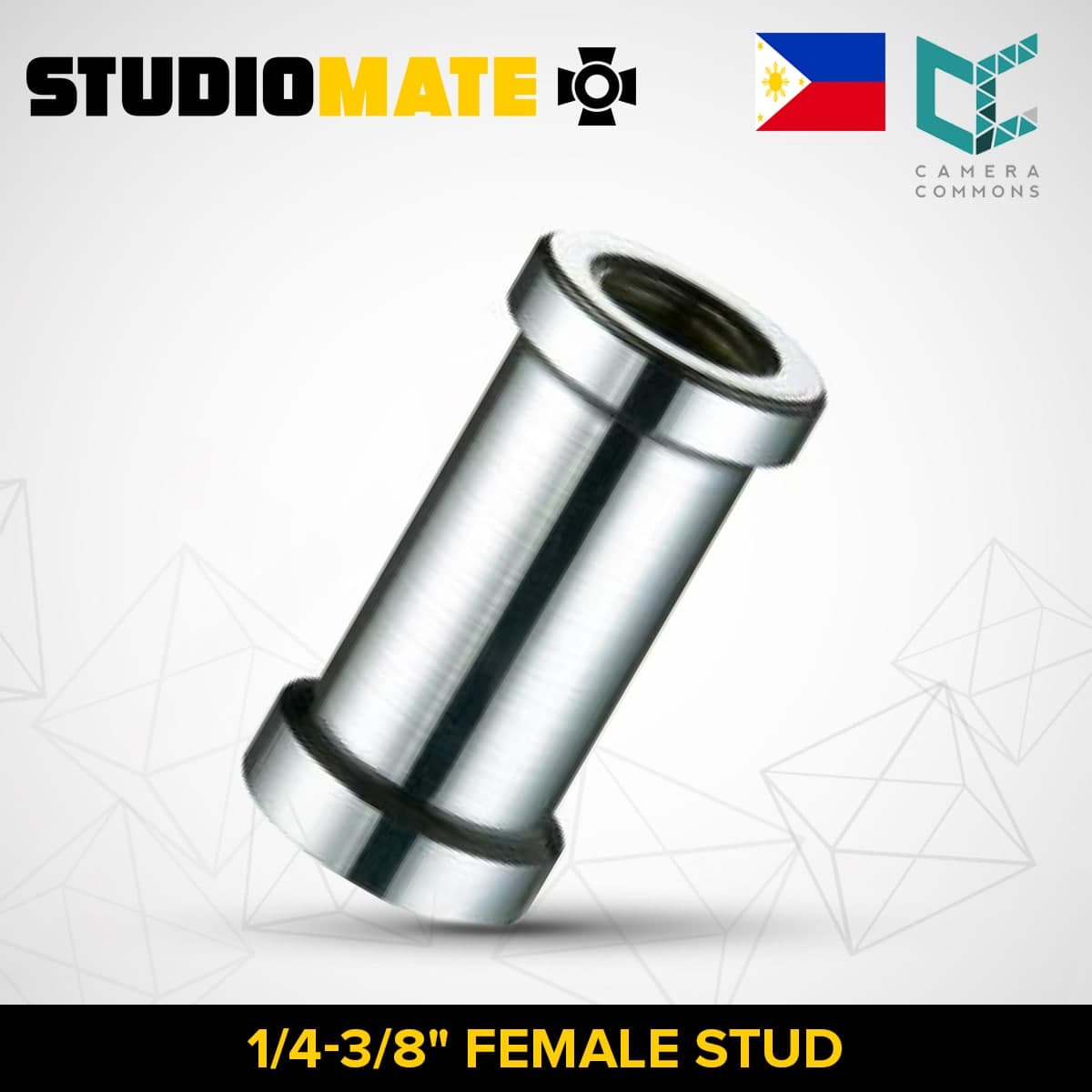 STUDIOMATE SM4 1/4-3/8" Female Stud | Photography Studio Screw Accessory Spigot Adapter