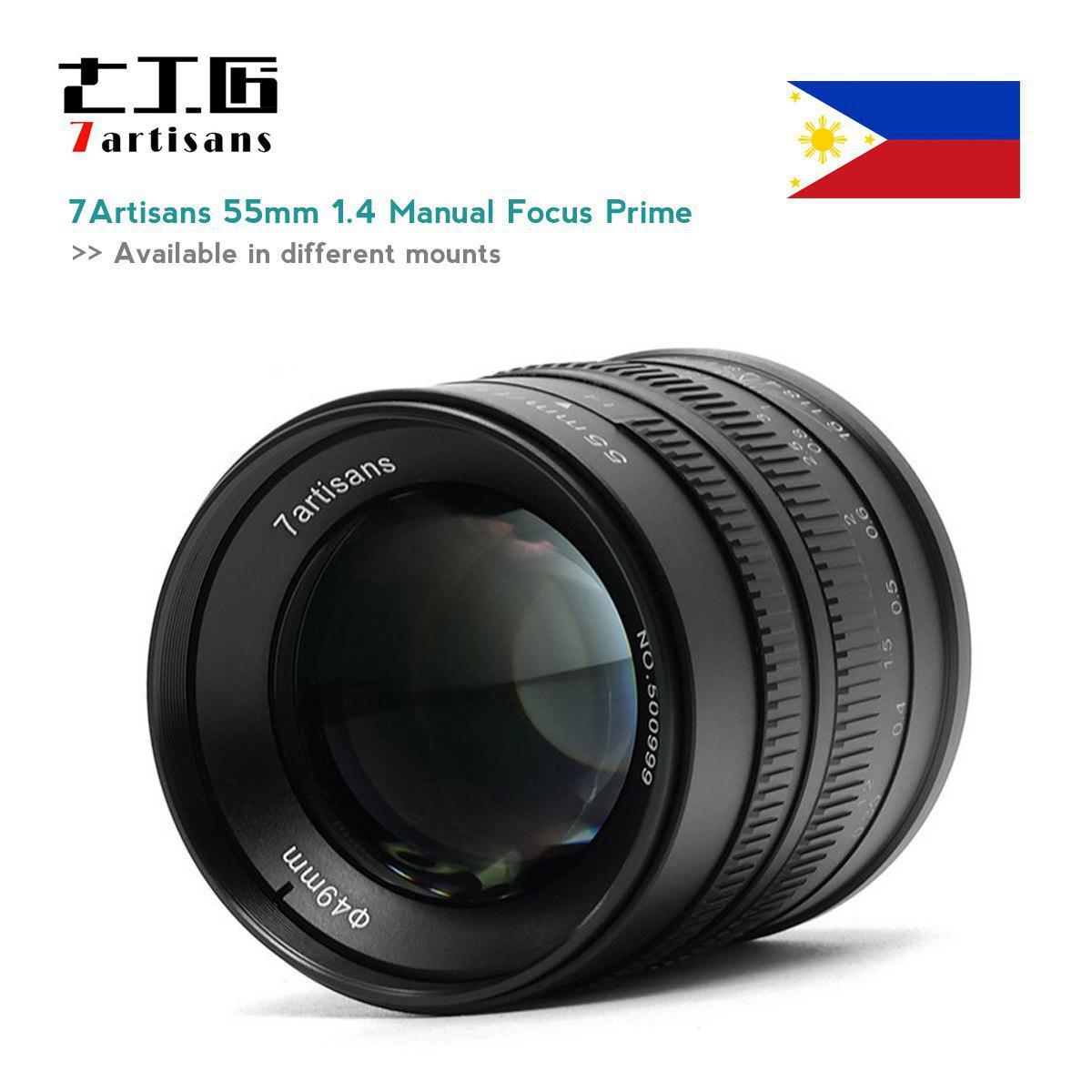 7artisans 55mm f/1.4 II Photoelectric Manual Focus Lens for Sony E Mount Camera