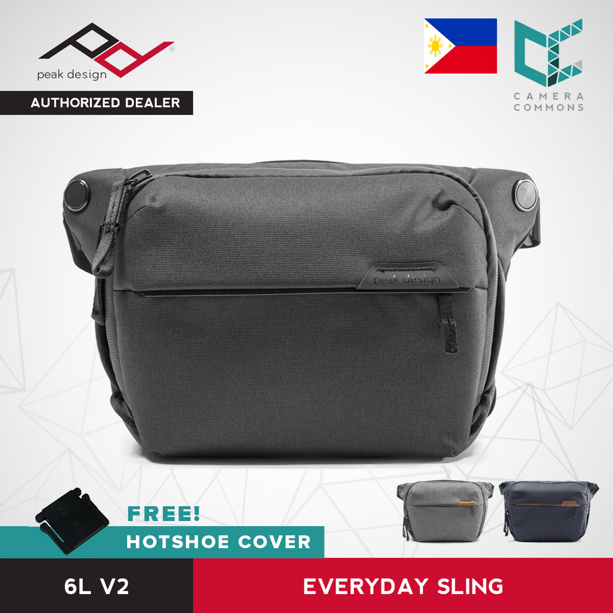 Peak Design Everyday Sling Bag v2 6L Ash Black Midnight Version 2