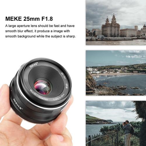 MEIKE 25mm f/1.8 Wide Angle Manual Lens for Fujifilm Mirrorless Camera X Mount
