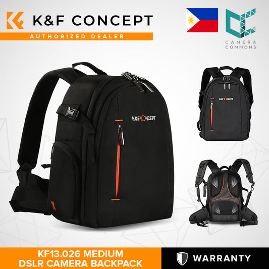 K&F Concept Nylon DSLR Camera Backpack for DSLR Mirrorless Camera Travel Photography Bag - KF13.026 CITYPAK MEDIUM