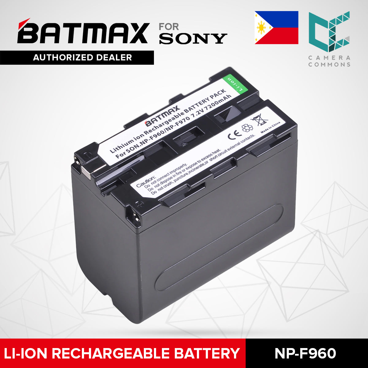 BATMAX 1PC NP-F960 Li-Ion Rechargeable Battery for Sony NPF960