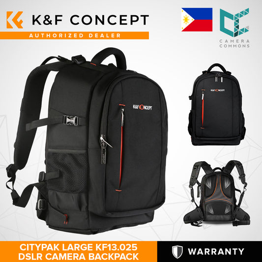 K&F Concept Nylon Multifunctional Large DSLR Camera Backpack for DSLR Mirrorless Camera Travel Photography Bag - KF13.025 CITYPAK LARGE