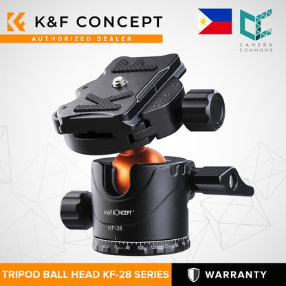 K&F Concept Professional Metal Tripod Ball Head KF-28 Series KF28 Ballhead KF-LH28 | Ball Head Only KF31.023V1