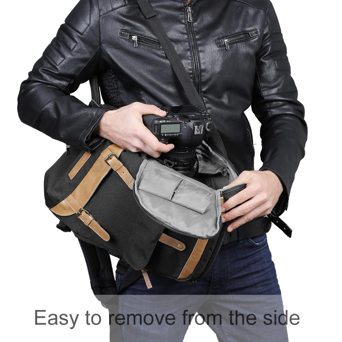 K&F Concept KF13.066V5 Adventurer Black Multifunctional Waterproof Travel Camera Backpack Bag