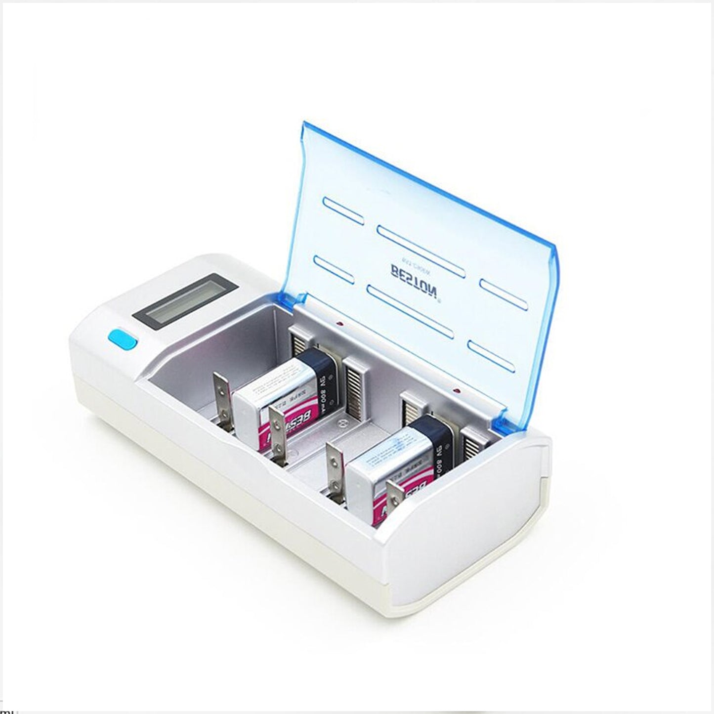 Beston 906W Multifunctional LCD Smart Battery Charger for AA, AAA, 9V, Size C, Size D Battery BST-906W