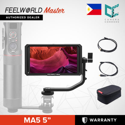 FEELWORLD Master MA5 5 inch Camera Monitor 4K HDMI 8V DC In/Out Full HD IPS Video Assist for DSLR
