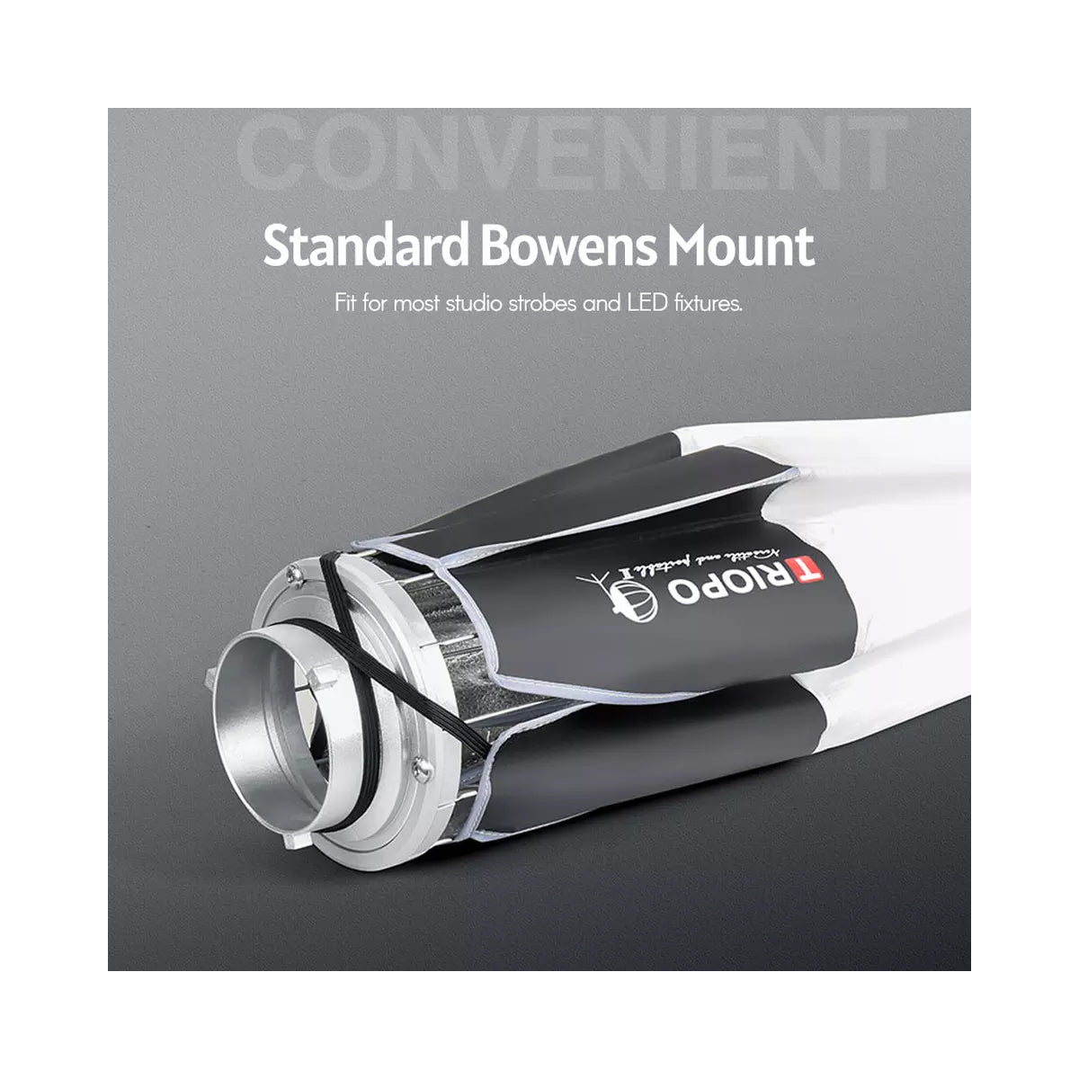 Triopo KQ85 Lantern Softbox 85cm 33.4inches Foldable Spherical Collapsible Bowens Mount for Studio