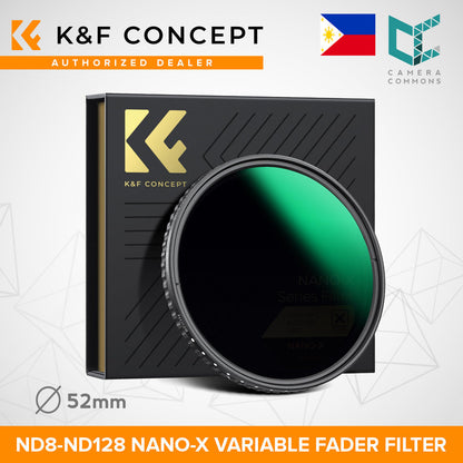 CLEARANCE K&F Concept ND8 to ND128 Variable Neutral Density Filter Slim Fader ND Filter Nanotec Ultra-Slim 37mm 40.5mm 43mm 46mm 52mm 55mm 58mm 62mm 67mm 72mm 77mm 82mm