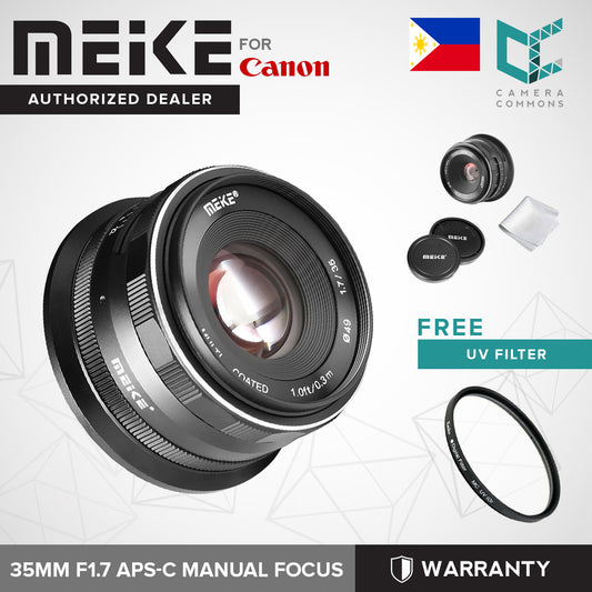 MEIKE 35mm f1.7 Large Aperture Manual Focus Prime Lens APS-C for CANON EF M EFM