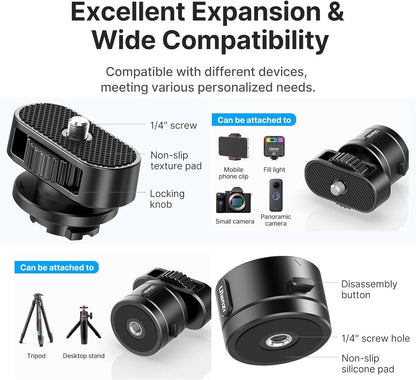Ulanzi Go-Quick II Magnetic Quick Release 1/4" Screw Adapter Mount Set Camera Accessories C045GBB1