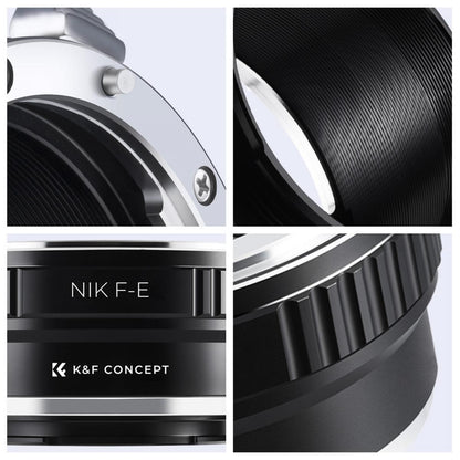 K&F Concept Nikon F Lenses to Sony E Mount Camera Adapter NIKF-E