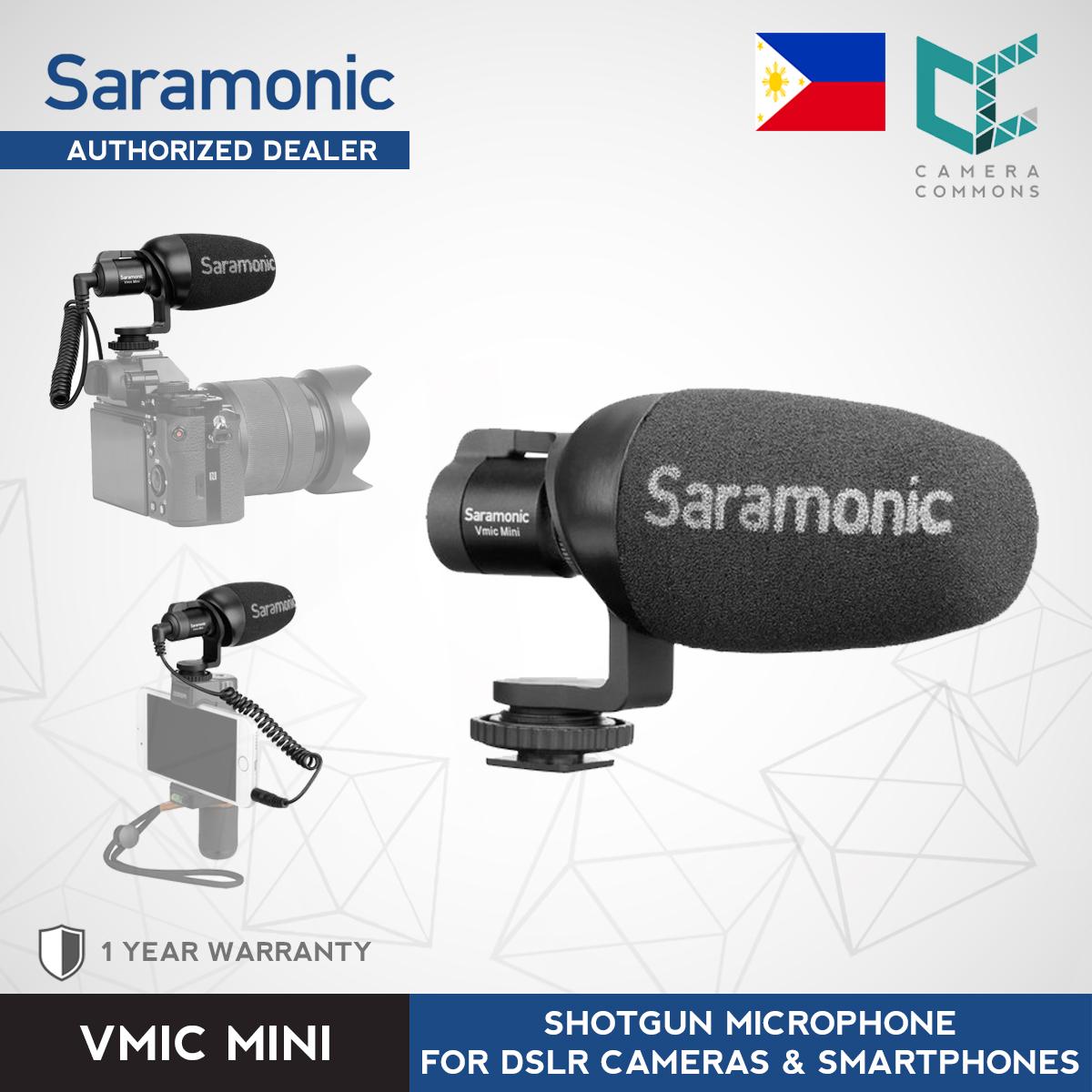 Saramonic VMIC MINI Compact Camera-Mount Shotgun Microphone for DSLR Cameras and Smartphones