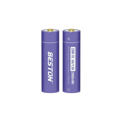Beston 4pcs AA 1.5V 2800mWh 2AN-75 Li-ion Rechargeable Batteries