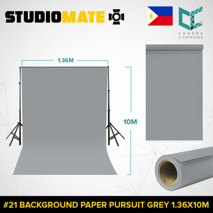 Studiomate Seamless Photography Videography Backdrop Background Paper 1.36x10m / 4.46 x 32 ft Studio Equipment