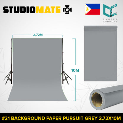 Studiomate Seamless Photography Videography Backdrop Background Paper 2.72x10m / 8.92x32 ft Studio Equipment