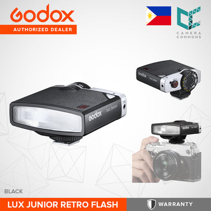 Godox Lux Junior Retro Camera Flash Mini Handy Black White Green Cyan Pink Red