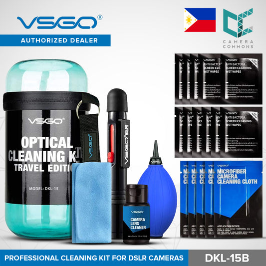 VSGO DKL-15B Travel Kit for Cleaning Lenses Air Blower Blue
