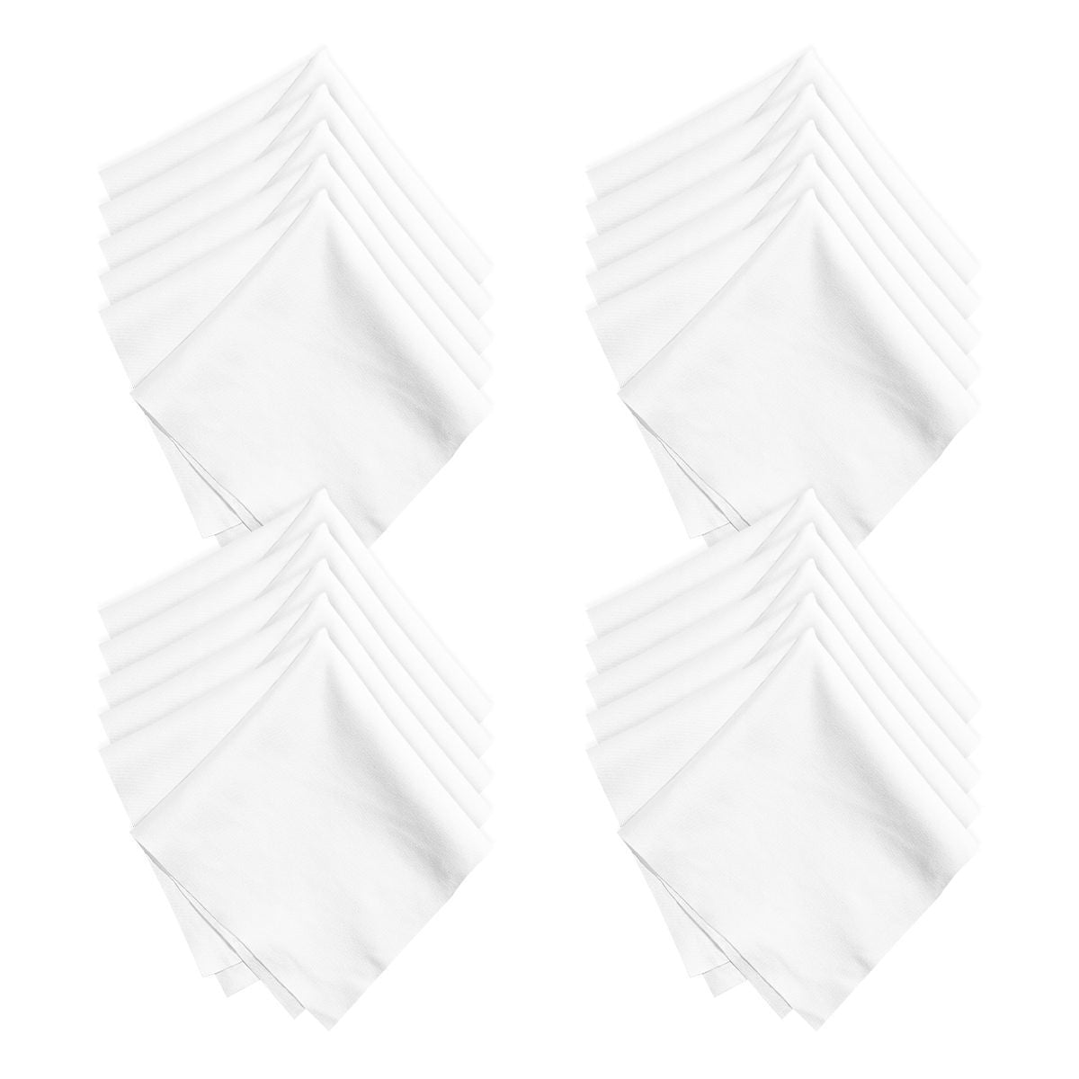 K&F Concept 15x15cm Microfiber Cleaning Cloth Kit White 20pcs Pack Clean Equipment 1615