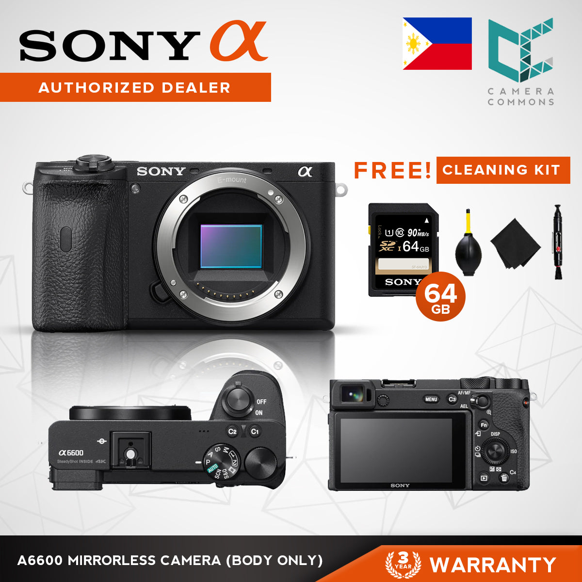Sony ILCE-6600 Alpha A6600 Mirrorless Digital Camera Body Only