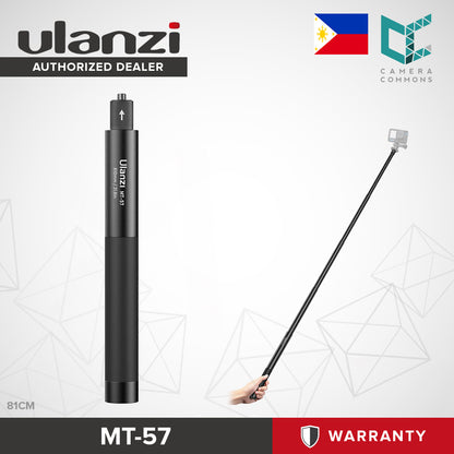 Ulanzi MT-58 121cm MT-57 81cm Extendable Selfie Stick Silicone Grip for Action Cameras 3031 3032