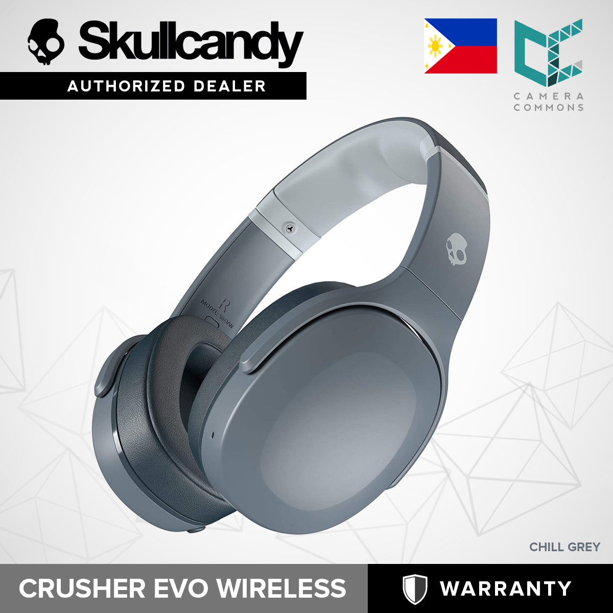 SkullCandy Crusher Evo Wireless Sensory Bass Over-Ear Headphone Headset with Personal Sound