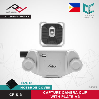 Peak Design Capture Camera Clip V3 with Plate Black Silver Version 3
