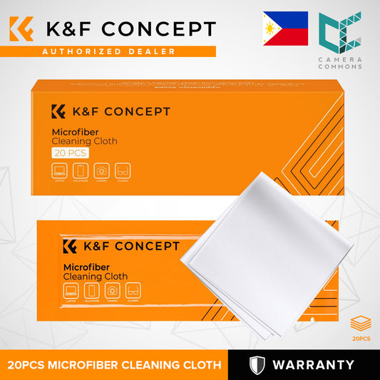 K&F Concept 15x15cm Microfiber Cleaning Cloth Kit White 20pcs Pack Clean Equipment 1615