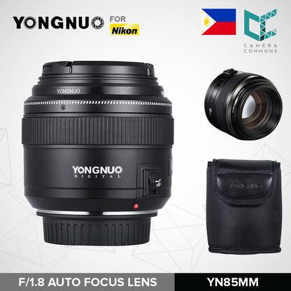 Yongnuo YN85mm f/1.8 Auto Focus Lens for Nikon Cameras 85mm