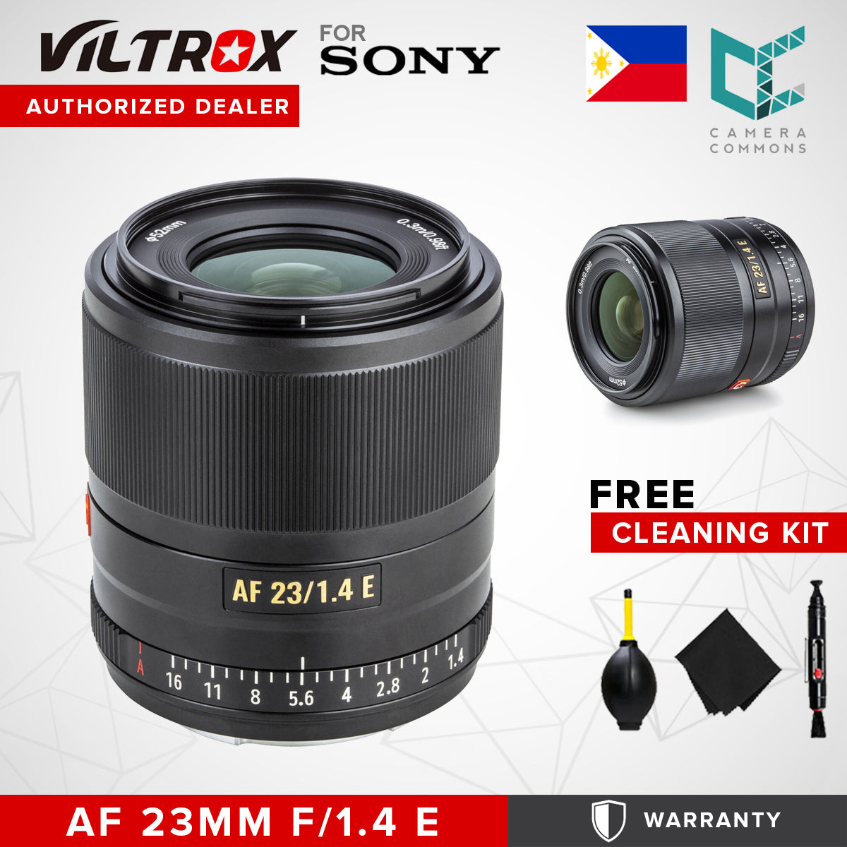 CLEARANCE Viltrox LENS AF 23mm f1.4 Sony E Mount Wide Angle Prime
