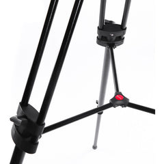 Miliboo MTT606A MTT606B Professional Aluminum Carbon Fiber Video Tripod with Fluid Head and Mid-Level Spreader Heavy Duty