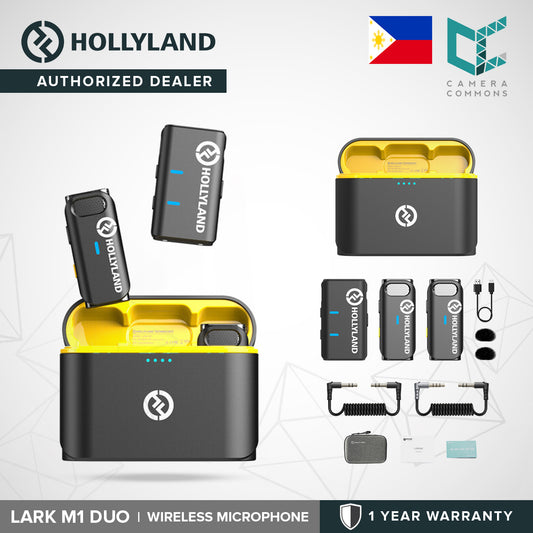 CLEARANCE Hollyland Lark M1 DUO 2-Person Wireless Microphone System 2.4 GHz Black Audio Equipment