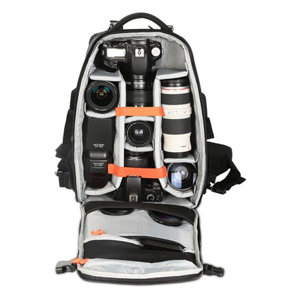 K&F Concept KF13.084 Multifunctional Large DSLR Camera Backpack for Outdoor Travel Photography 16.9*11.8*7.9