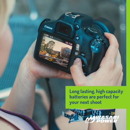 Wasabi Power LP-E8 1pc Rechargeable Battery for Canon Cameras LPE8