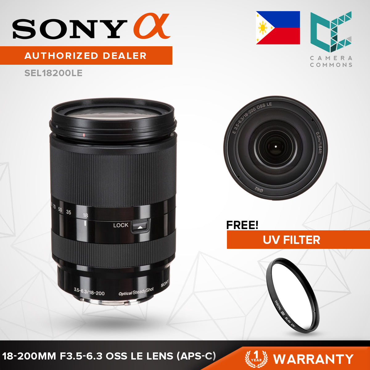 Sony SEL18200LE/ E 18Ã¢ÂÂ200 mm F3.5Ã¢ÂÂ6.3 OSS LE Lens
