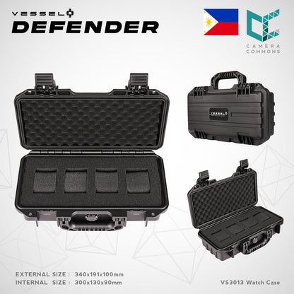 VESSEL Watch Case Organizer Storage Hard Cases with Foam for Watches