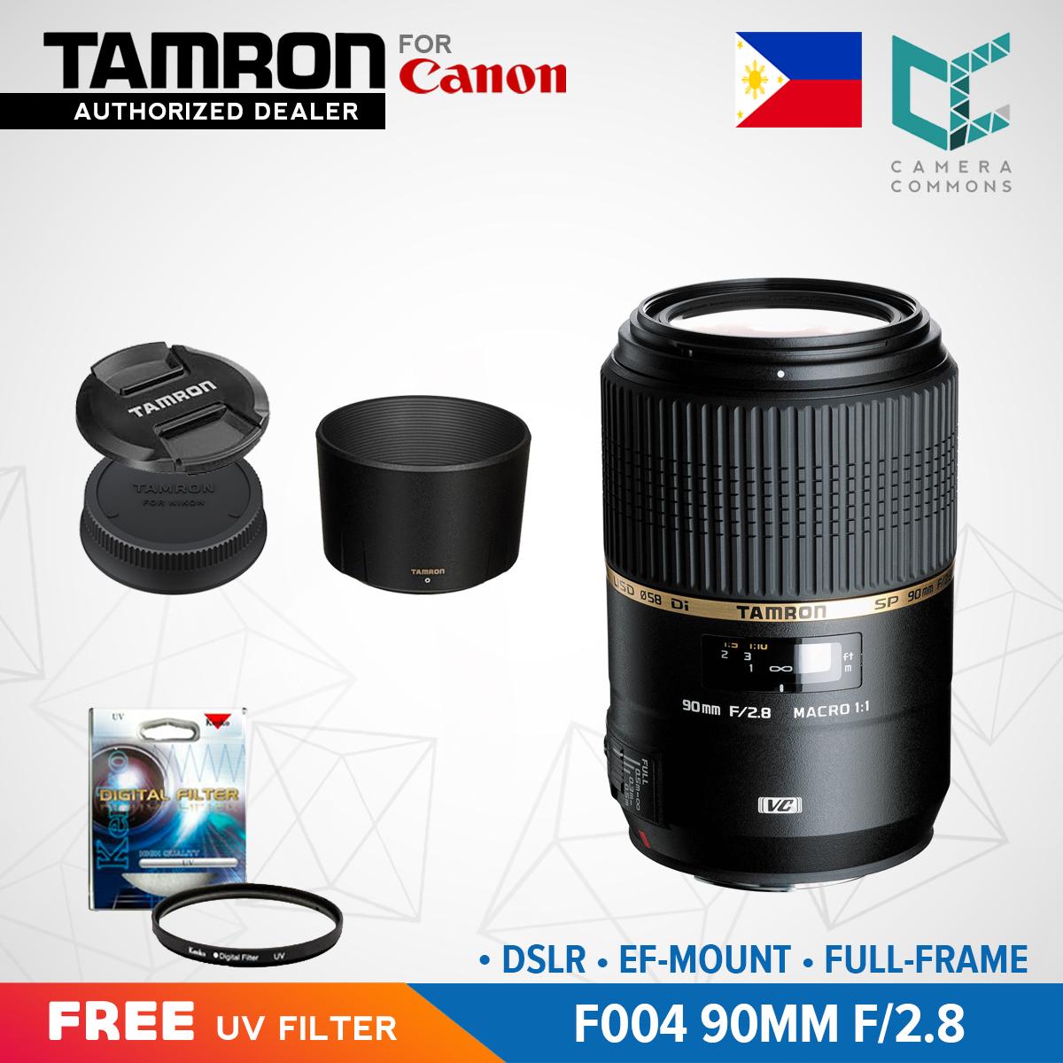 Tamron F004 AF SP 90mm f/2.8 Di VC USD 1:1 Macro Prime Lens for Canon DSLR EF Mount Full Frame
