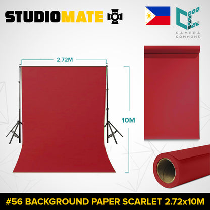 Studiomate Seamless Photography Videography Backdrop Background Paper 2.72x10m / 8.92x32 ft Studio Equipment