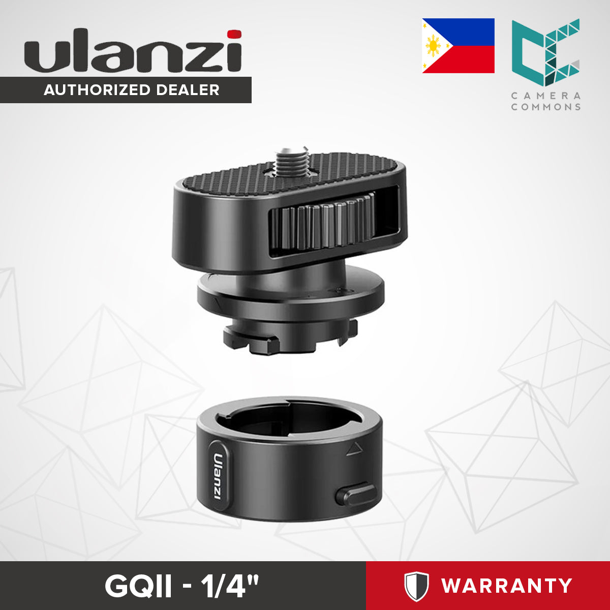 Ulanzi Go-Quick II Magnetic Quick Release 1/4" Screw Adapter Mount Set Camera Accessories C045GBB1