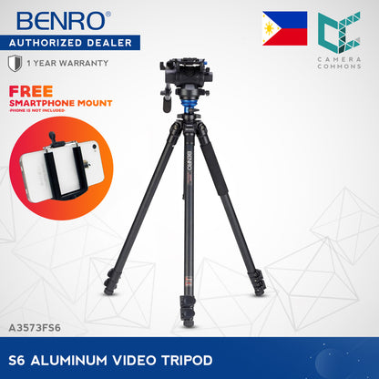 Benro S6 Video Tripod A3573FS6