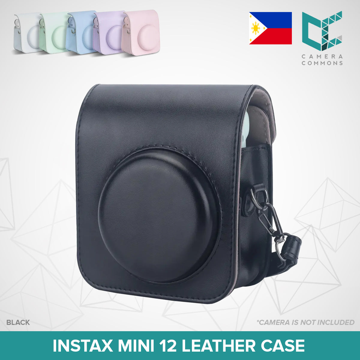 Leather Case Flannel Case Bag Cover Plain Colors for Fujifilm Instax Mini 11 Mini 12 Instant Film Camera PU Leather
