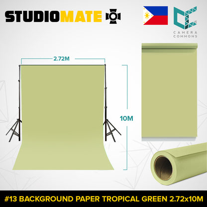 Studiomate Seamless Photography Videography Backdrop Background Paper 2.72x10m / 8.92x32 ft Studio Equipment