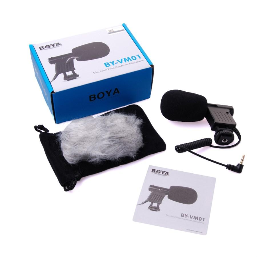 BOYA BY-VM01 Directional Video Condenser Microphone for Canon Nikon DSLR Camcorder