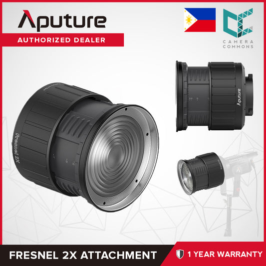 Aputure Fresnel 2X Attachment Studio Lighting Accessory 6" Lens Diameter Beam Spread Variable from 12 to 40ÃÂ°