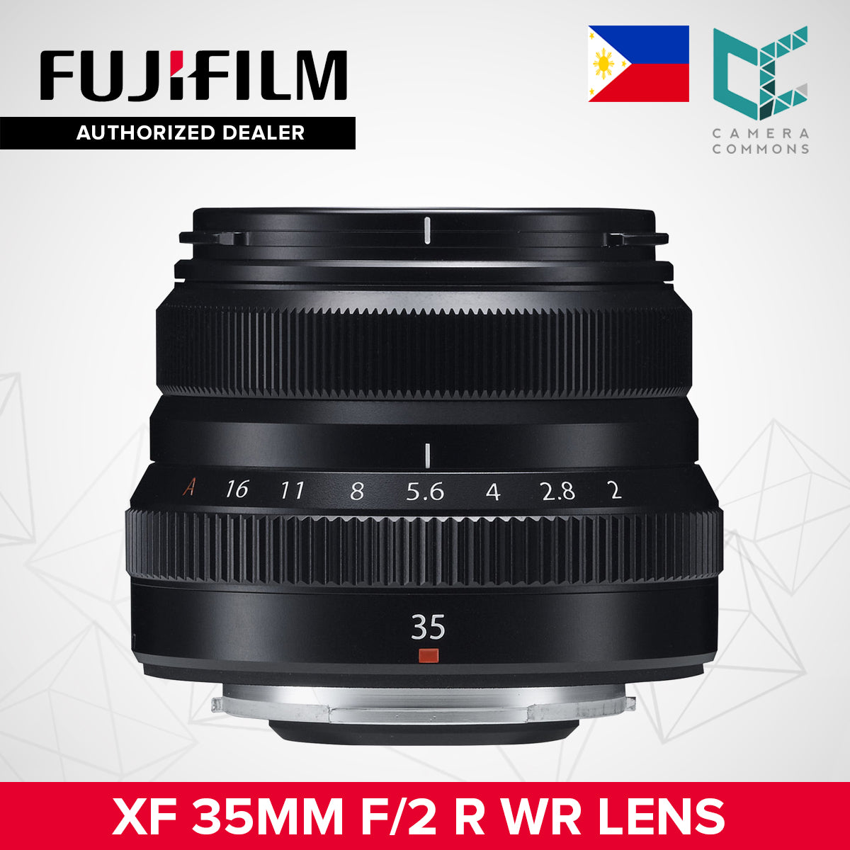FUJIFILM XF 35mm f/2 R WR Lens XF35mm Mirrorless Lens