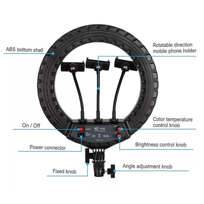 CLEARANCE Studiomate HQ-14N LED Ring Light 14"