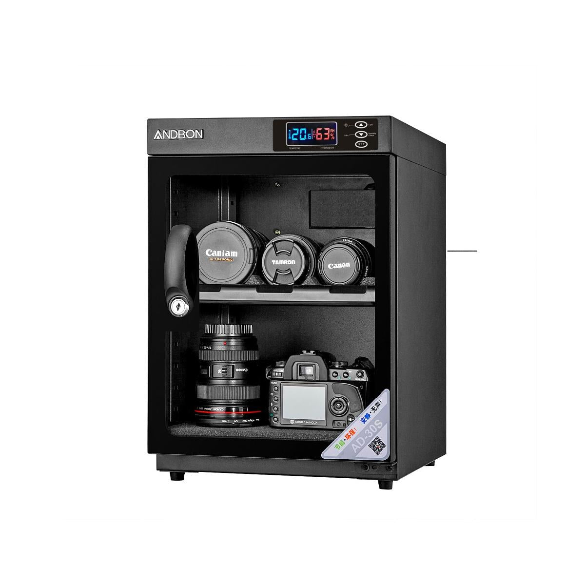 Andbon AD-30S 30L Electronic Automatic Digital Control Dry Cabinet Storage AD30S