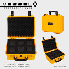 VESSEL Watch Case Organizer Storage Hard Cases with Foam for Watches