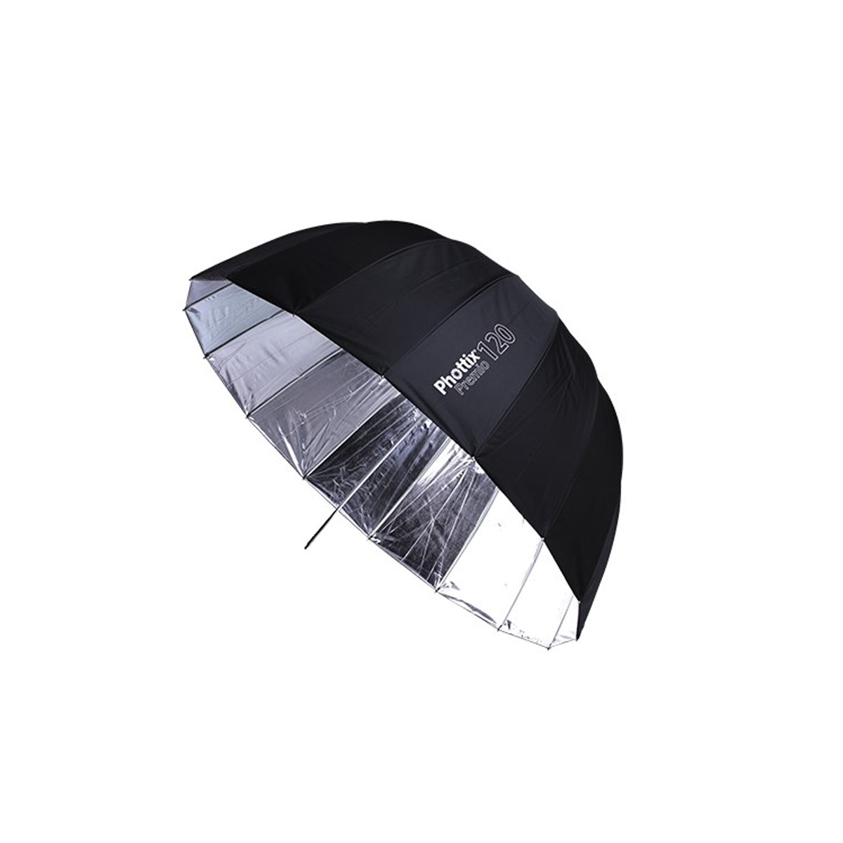 CLEARANCE Phottix Premio Reflective Umbrella 120cm / 47 Inches - Black and Silver (85373 , PH85373) Photography Studio Lighting