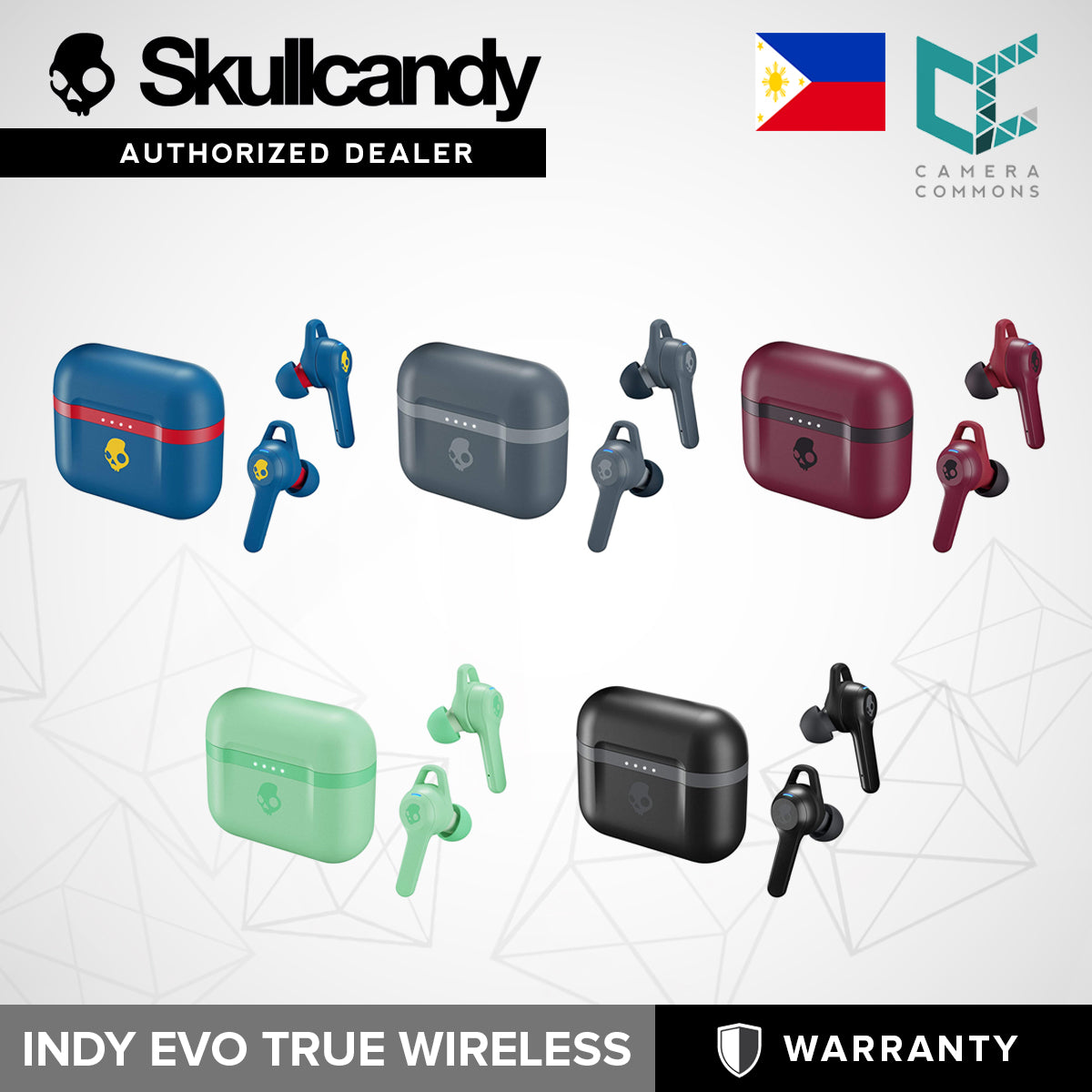 SkullCandy Indy Evo True Wireless In-Ear Earbuds Headphones Earphones